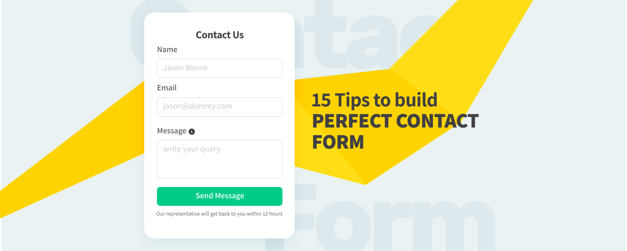 15 Tips to Design a Perfect Contact Form